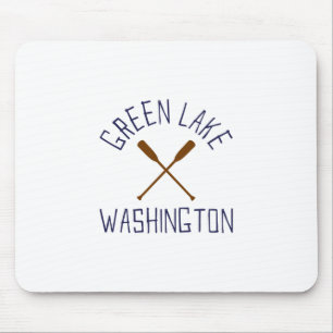 Tapis De Souris Lac Vert Washington Plein Air Vintage