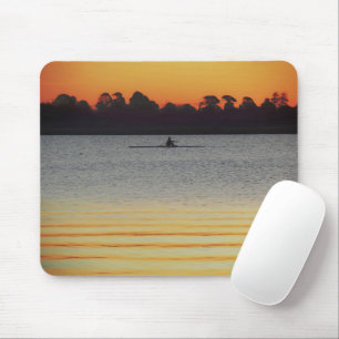Tapis De Souris Lac Wendouree Calme Avant la Tombée de la Nuit