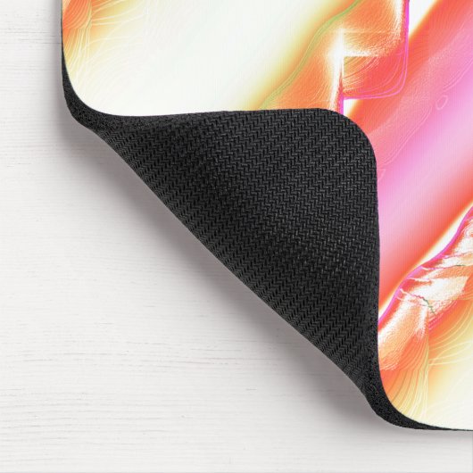 Tapis De Souris Lacelike sur de larges rayures dans soyeux rose à  (Coin)