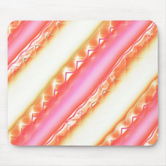 Tapis De Souris Lacelike sur de larges rayures dans soyeux rose à  (Devant)