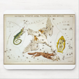 Tapis De Souris Lacerta - Constellation - Horoscope - Zodiac