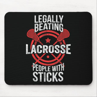 Tapis De Souris Lacrosse - Battre Légalement Les Gens Avec Des Bât