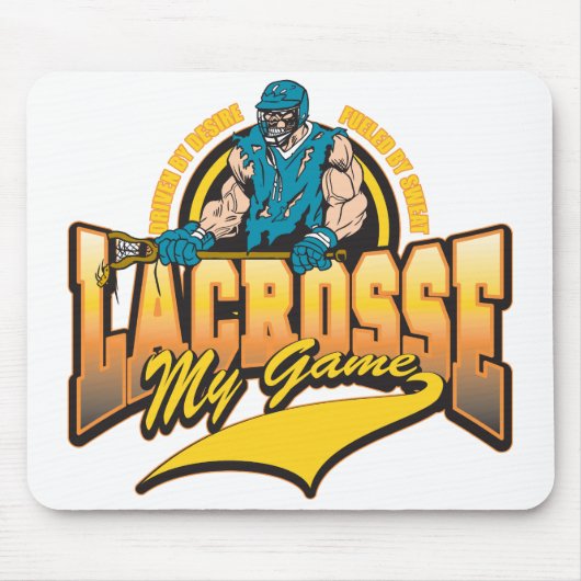 Tapis De Souris Lacrosse mon jeu (Devant)