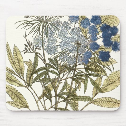 Tapis De Souris Lacy Feuilles - Fleurs et verdure (Devant)