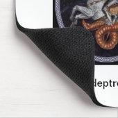 Tapis De Souris L'adepte de rouge passe en revue Mousepad (Coin)