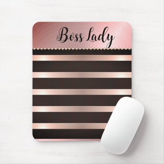 Tapis De Souris Lady Boss Rose Épais (Avec souris)