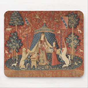 Tapis De Souris Lady Et La Licorne Moyen Age Tapisserie Vintage