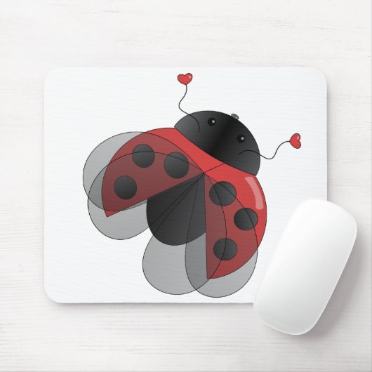 Tapis De Souris Ladybug avec les ailes d'opéra (Avec souris)