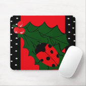 Tapis De Souris Ladybug Christmas Mousepad (Avec souris)