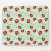 Tapis De Souris Ladybug Flower Pattern (Devant)