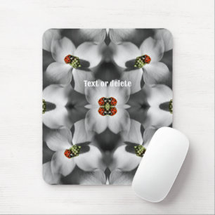 Tapis De Souris Ladybug Sur Dogwood Flower Nature Personnalisé