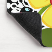 Tapis De Souris Ladybug sur les Pois noirs et blancs (Coin)