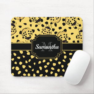 Tapis De Souris Ladybugs Jaune