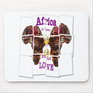 Tapis De Souris L'Afrique c'est là que j'ai trouvé l'amour