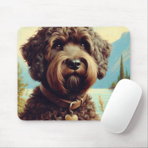 Tapis De Souris Lagotto vintage Romagnolo Peinture