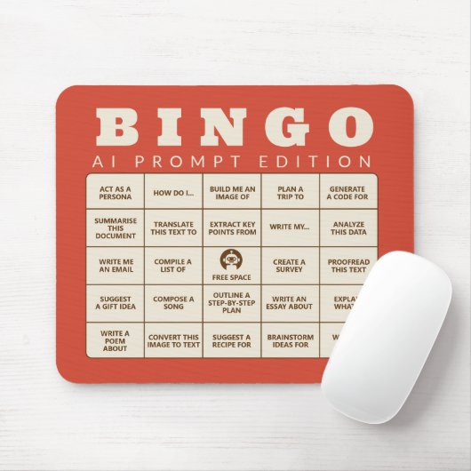 Tapis De Souris L'AI Bingo - édition rapide - Faites votre propre (Avec souris)