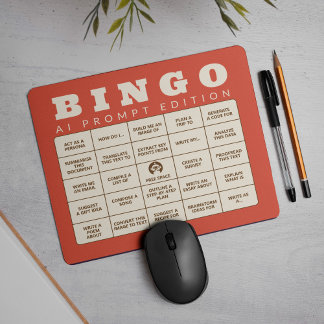 Tapis De Souris L'AI Bingo - édition rapide - Faites votre propre