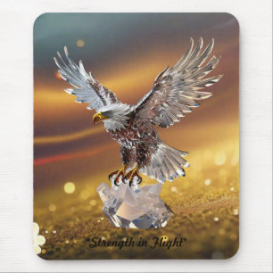 Tapis De Souris "L'Aigle de Cristal S'Envole"