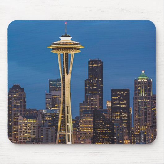 Tapis De Souris L'aiguille de l'espace et Seattle du centre (Devant)