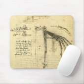Tapis De Souris L'aile de Léonard de Vinci sur la machine volante (Avec souris)