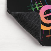 Tapis De Souris Laissez La Musique Parler, Notes Musicales (Coin)