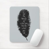 Tapis De Souris Laissez la plume de beauté (Avec souris)