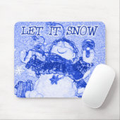Tapis De Souris Laissez-le neiger Mousepad (Avec souris)