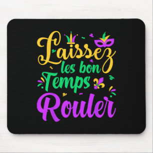 Tapis De Souris Laissez Les Bon Temps Rouler Mardi Gras apparié P