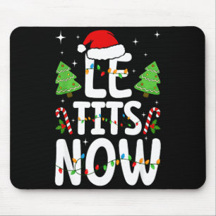 Tapis De Souris Laissez maintenant tomber la neige Noël drôle d'hi