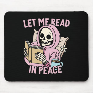 Tapis De Souris Laissez-Moi Lire En Paix Drôle Fantôme Lecture Hal