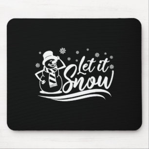 Tapis De Souris Laissez Neiger Hiver Pour Hommes Femmes Et Enfants