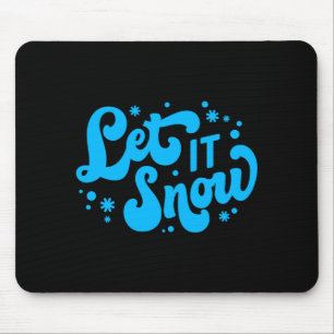 Tapis De Souris Laissez Tomber La Neige Conception Tout-Petit