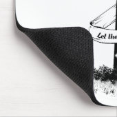 Tapis De Souris LAISSEZ-VOUS ÊTRE CLAIR noir et blanc (Coin)