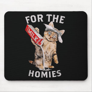 Tapis De Souris Lait Chat Pour Les Homies & Mème Drôle Mat Lai