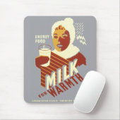 Tapis De Souris Lait pour la chaleur (Avec souris)