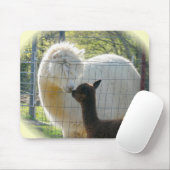Tapis De Souris L'alpaga embrasse Mousepad (Avec souris)