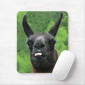 Tapis De Souris Lama avec l'attitude - collage de la photo de (Avec souris)