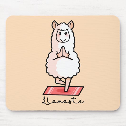 Tapis De Souris Lama de yoga - Llamaste (Devant)
