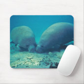 Tapis De Souris Lamantin s'enracinant en sable (Avec souris)