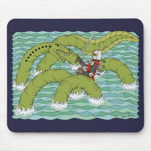 Tapis De Souris Lambton Worm et Knight (Devant)