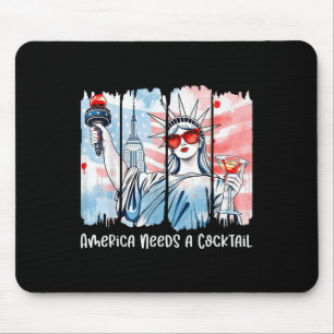 Tapis De Souris L'Amérique A Besoin D'Une Lady Liberty 4 juillet P