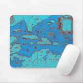 Tapis De Souris L'Amérique Centrale ("Amérique Occidentalis ") (Avec souris)