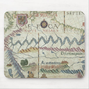 Tapis De Souris L'Amérique du Sud du nord, détail de monde