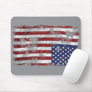 Tapis De Souris L'Amérique en détresse - Drapeau à l'envers