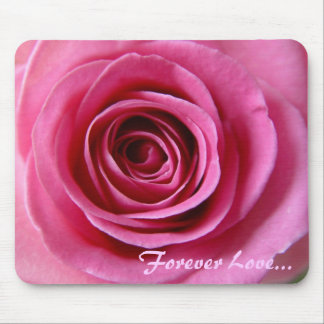 Tapis De Souris L'amour avec s'est levé pour toujours