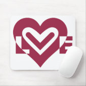 Tapis De Souris L'amour dans le vin pourpre (Avec souris)