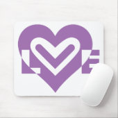 Tapis De Souris L'amour dans le violet (Avec souris)