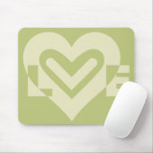 Tapis De Souris L'amour dans Sage Green (Avec souris)