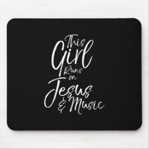 Tapis De Souris L'Amour de Jésus Cette fille tourne sur Jesus &
