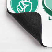 Tapis De Souris L'amour de paix réutilisent (Coin)